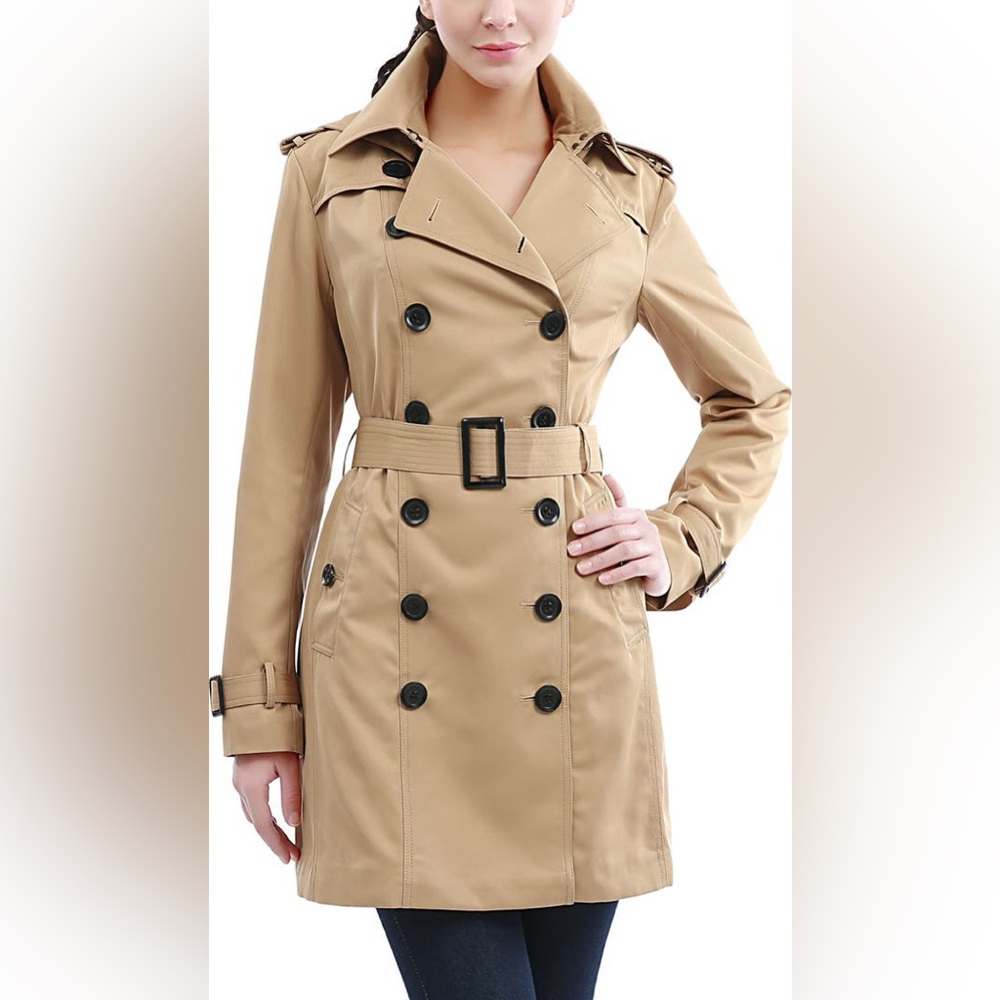 Like new GAP Beige Double-Breasted Trench Coat